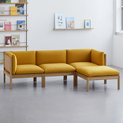 3-Seater Sofa with Chaise Longue by Moebe - Field 2 463