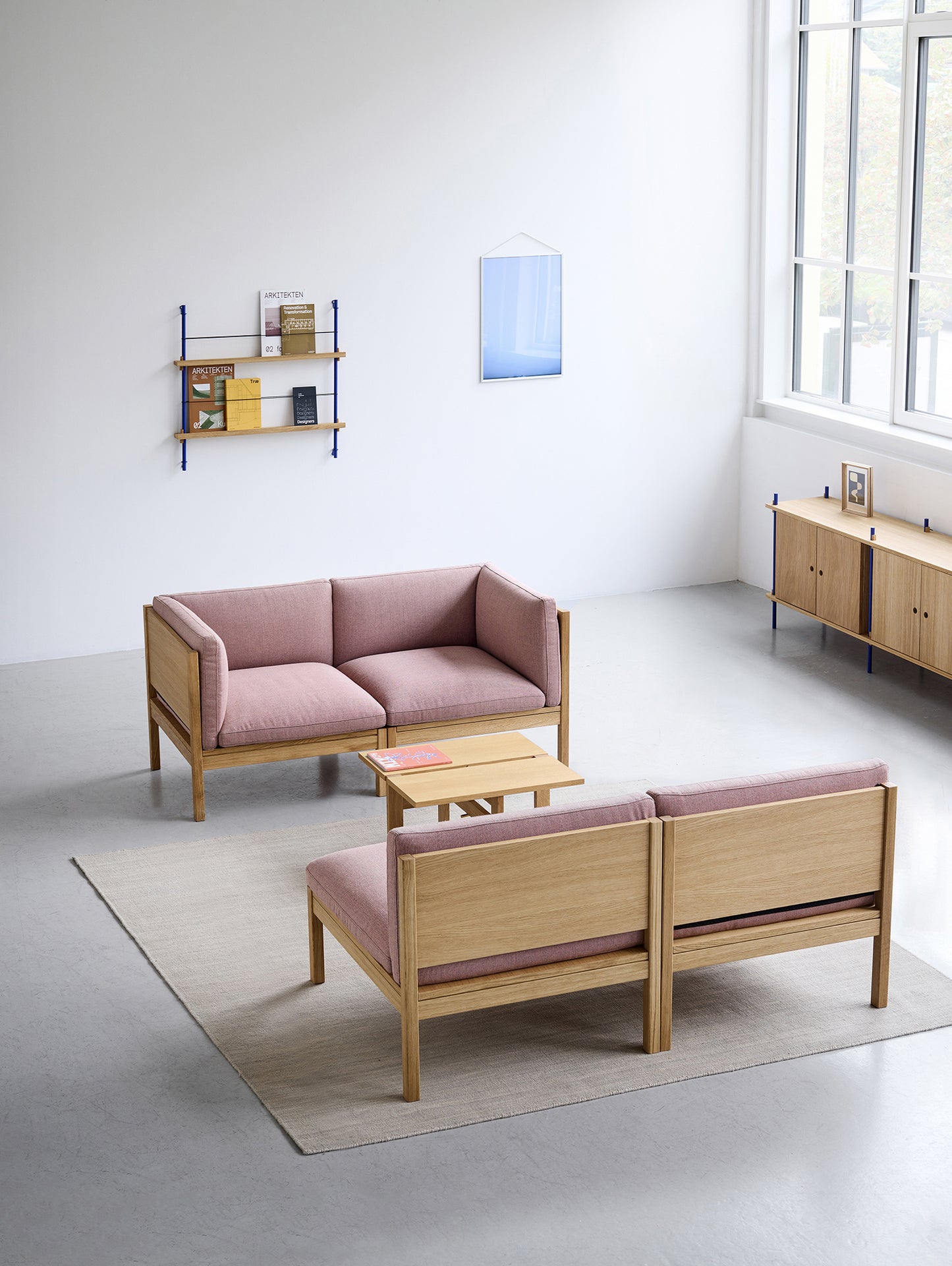 Modular 2-Seater Sofa by Moebe - Re wool 648
