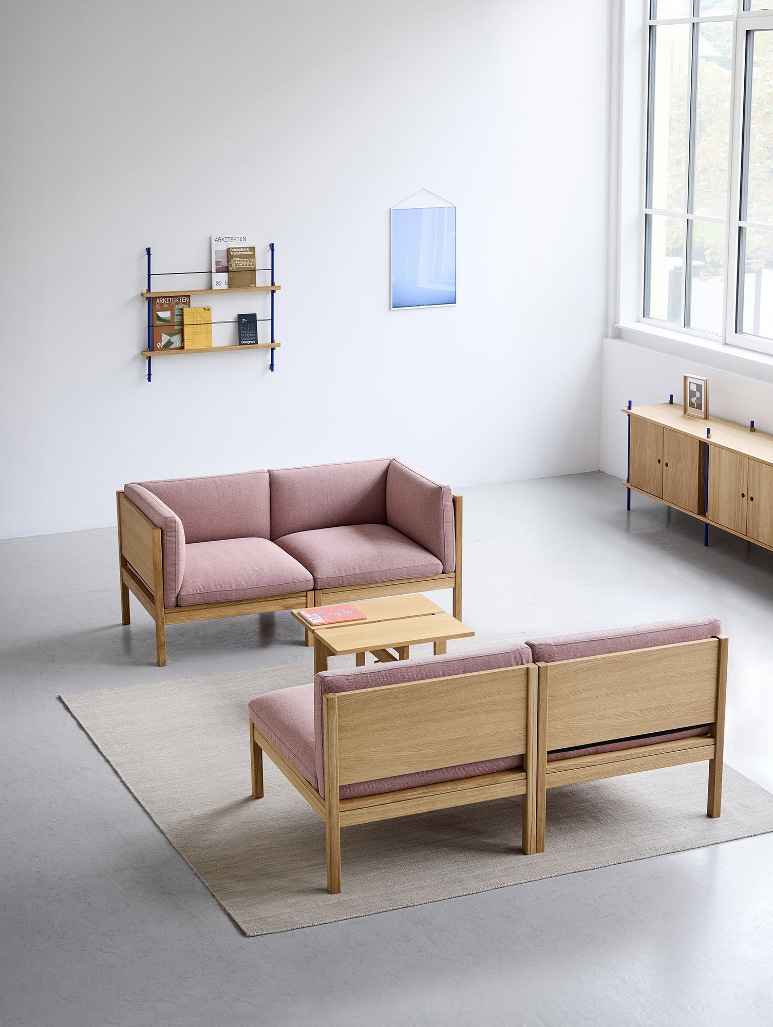 Modular 2-Seater Sofa by Moebe - Re wool 648