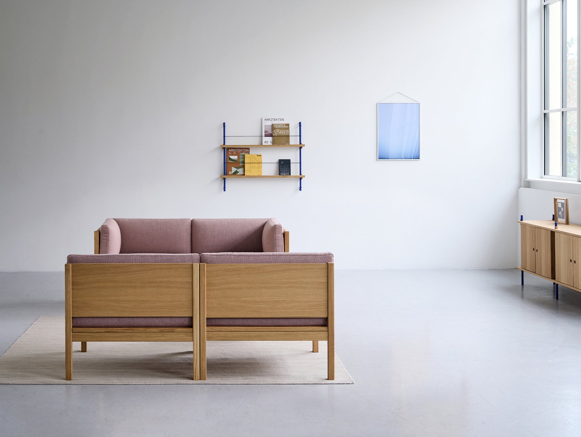 Modular 2-Seater Sofa by Moebe - Re wool 648