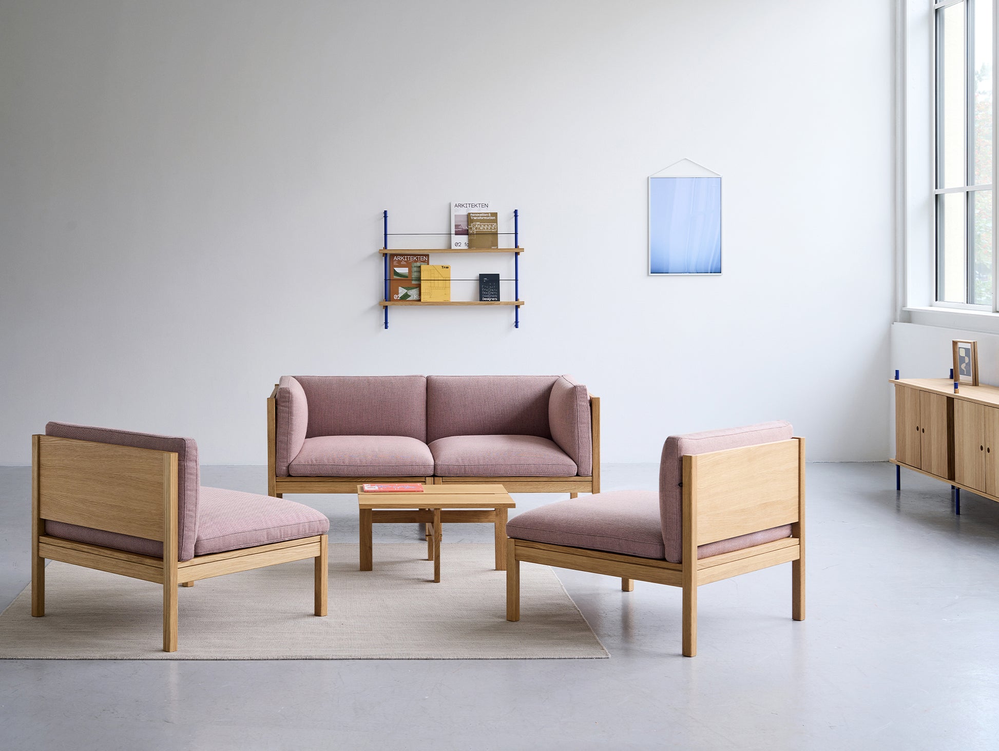 Modular 2-Seater Sofa by Moebe - Re wool 648