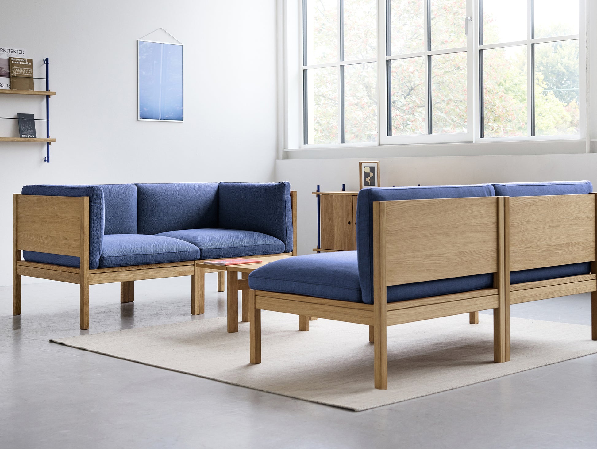 Modular 2-Seater Sofa by Moebe - Re wool 767