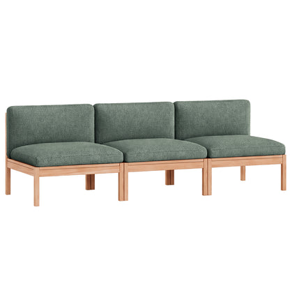3-Seater Sofa Without Armrest by Moebe - Moss 03