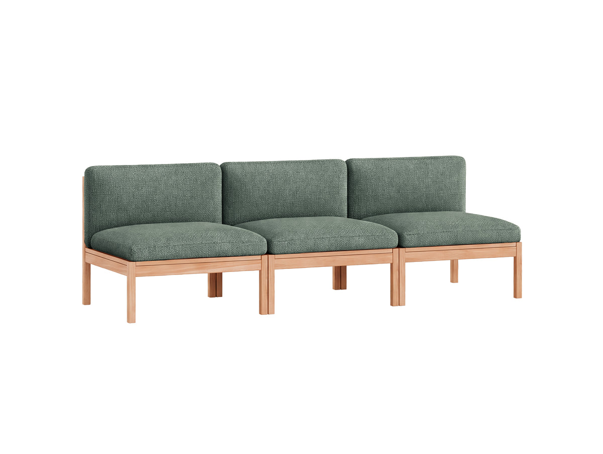 3-Seater Sofa Without Armrest by Moebe - Moss 03