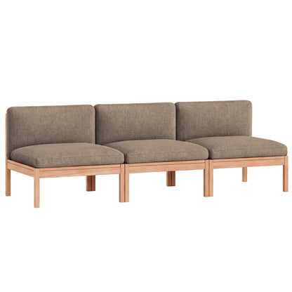 3-Seater Sofa Without Armrest by Moebe - Moss 013
