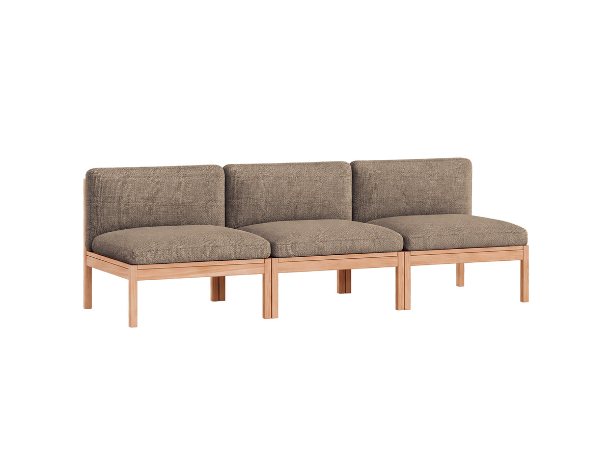 3-Seater Sofa Without Armrest by Moebe - Moss 013