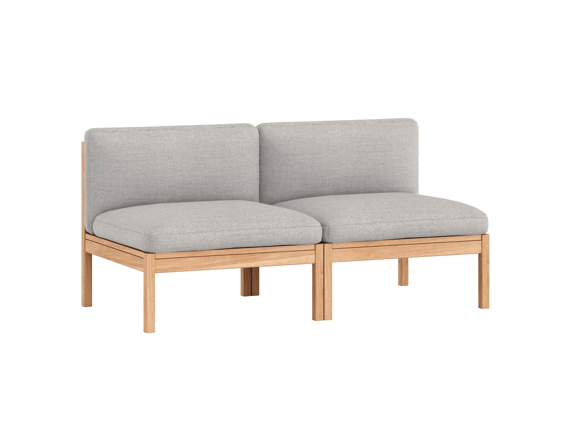 Modular 2-Seater Sofa Without Armrest by Moebe - Autumn 101