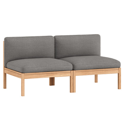 Modular 2-Seater Sofa Without Armrest by Moebe - Autumn 131