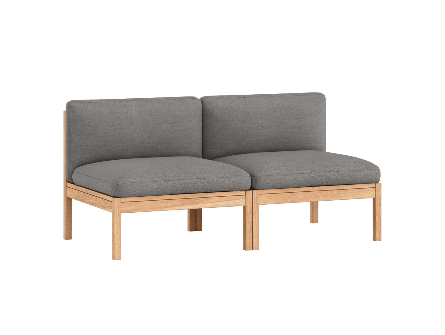 Modular 2-Seater Sofa Without Armrest by Moebe - Autumn 131