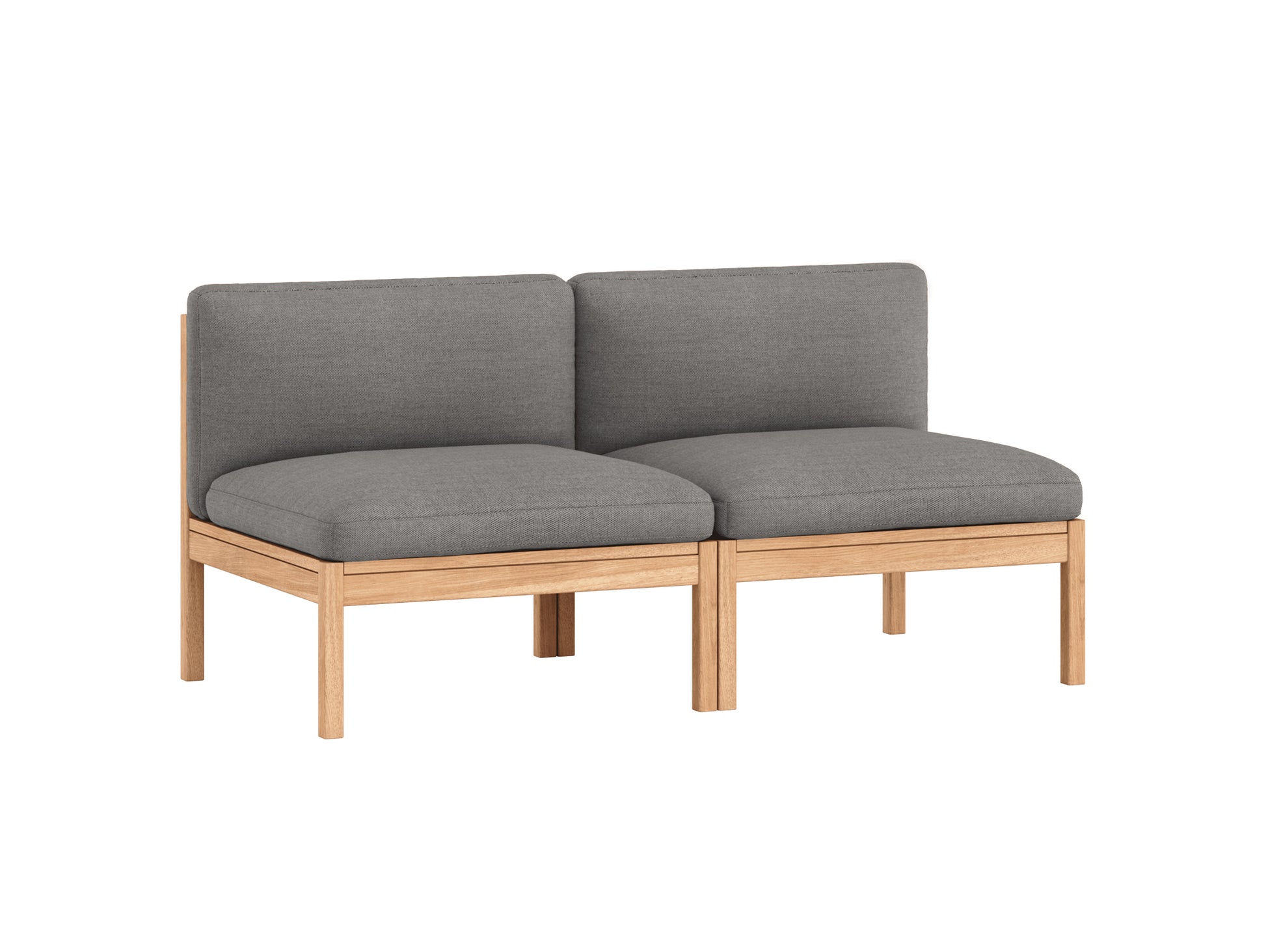 Modular 2-Seater Sofa Without Armrest by Moebe - Autumn 131