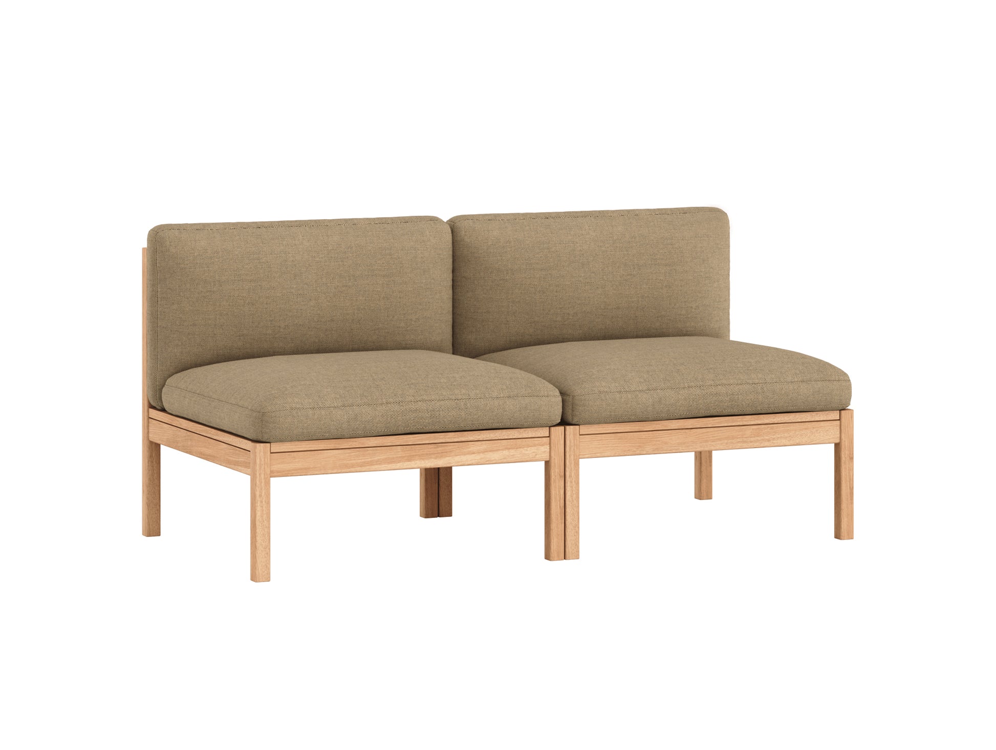 Modular 2-Seater Sofa Without Armrest by Moebe - Autumn 221