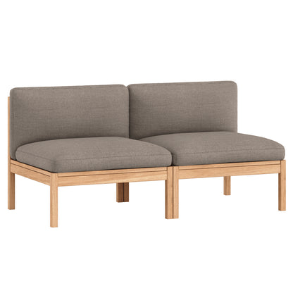Modular 2-Seater Sofa Without Armrest by Moebe - Autumn 331