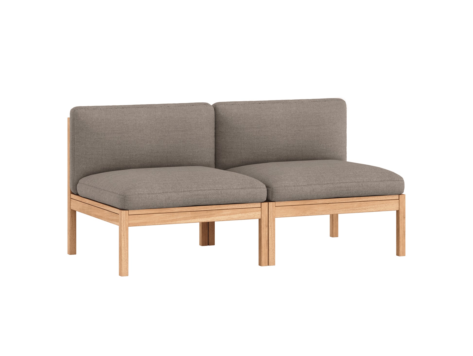 Modular 2-Seater Sofa Without Armrest by Moebe - Autumn 331