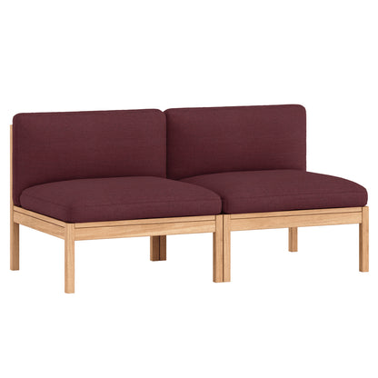 Modular 2-Seater Sofa Without Armrest by Moebe - Autumn 681