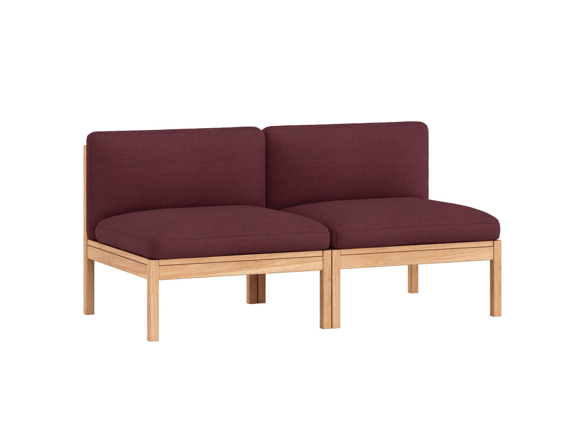 Modular 2-Seater Sofa Without Armrest by Moebe - Autumn 681