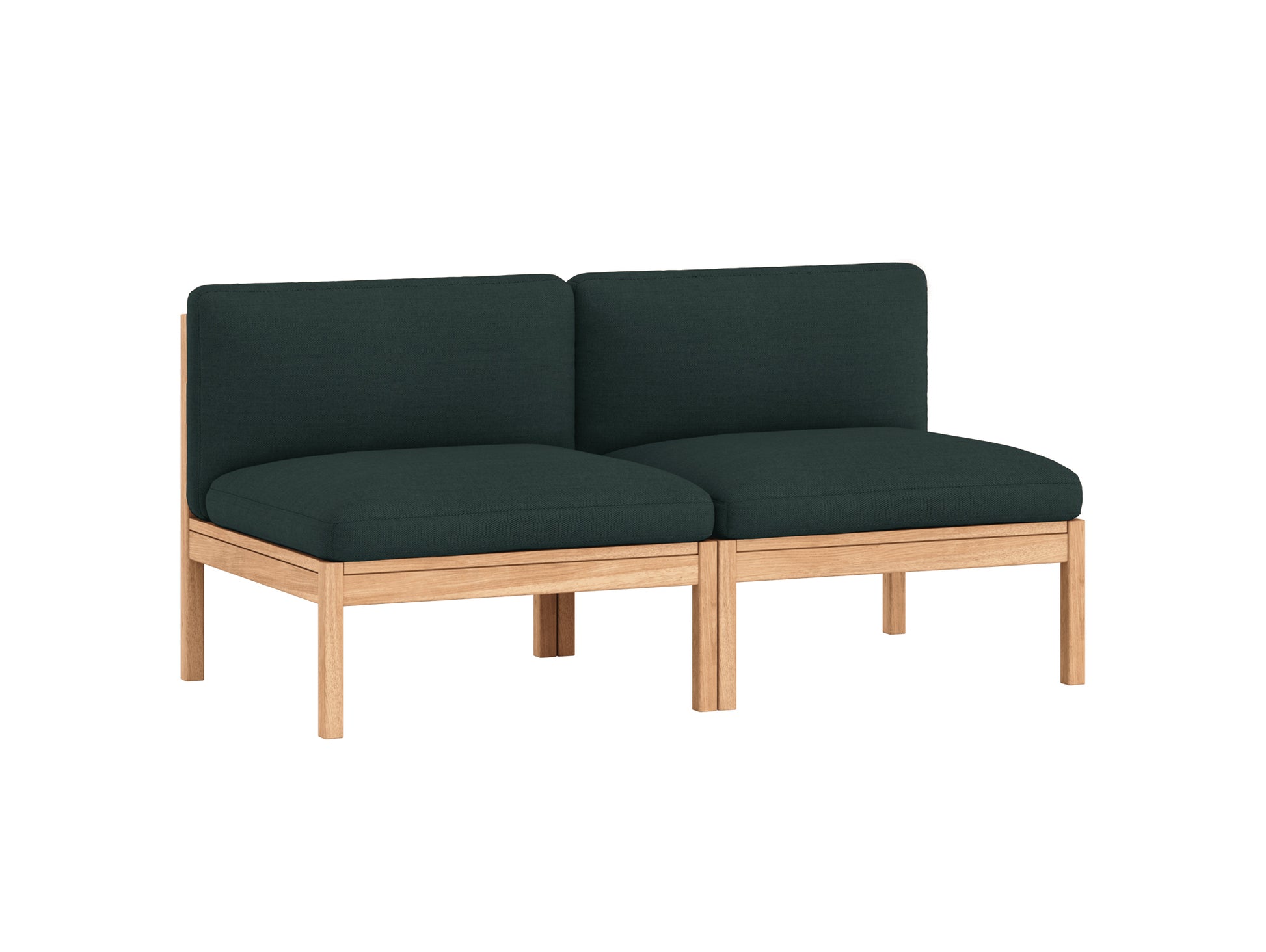 Modular 2-Seater Sofa Without Armrest by Moebe - Autumn 971