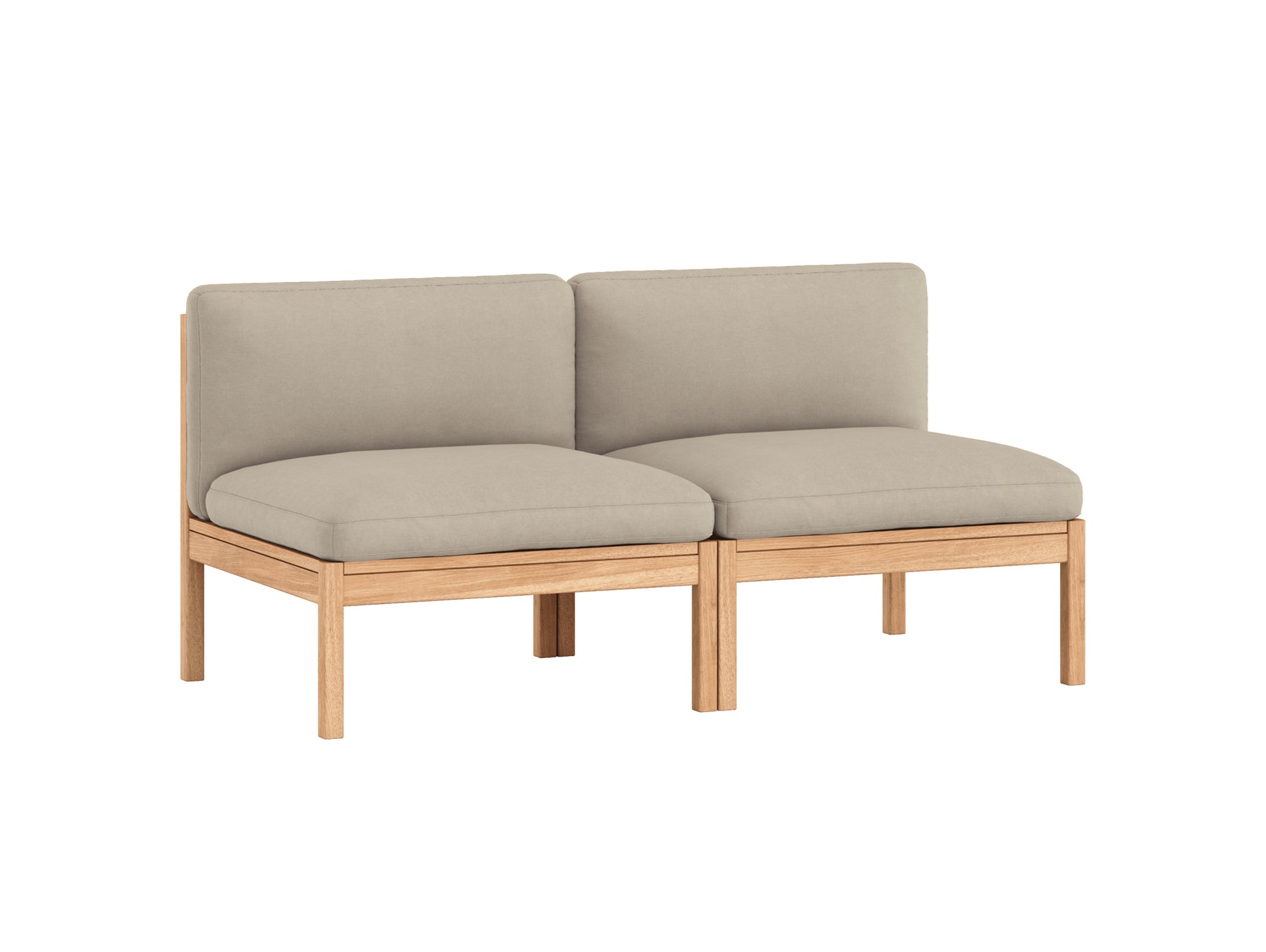 Modular 2-Seater Sofa Without Armrest by Moebe - Field 2 233