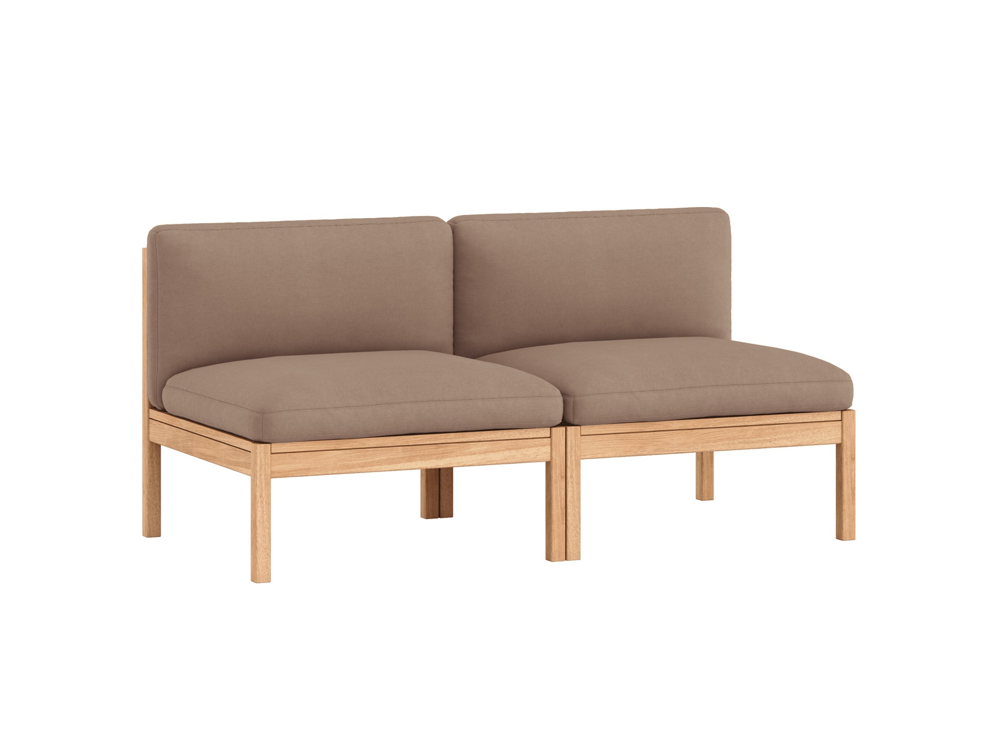 Modular 2-Seater Sofa Without Armrest by Moebe - Field 2 343