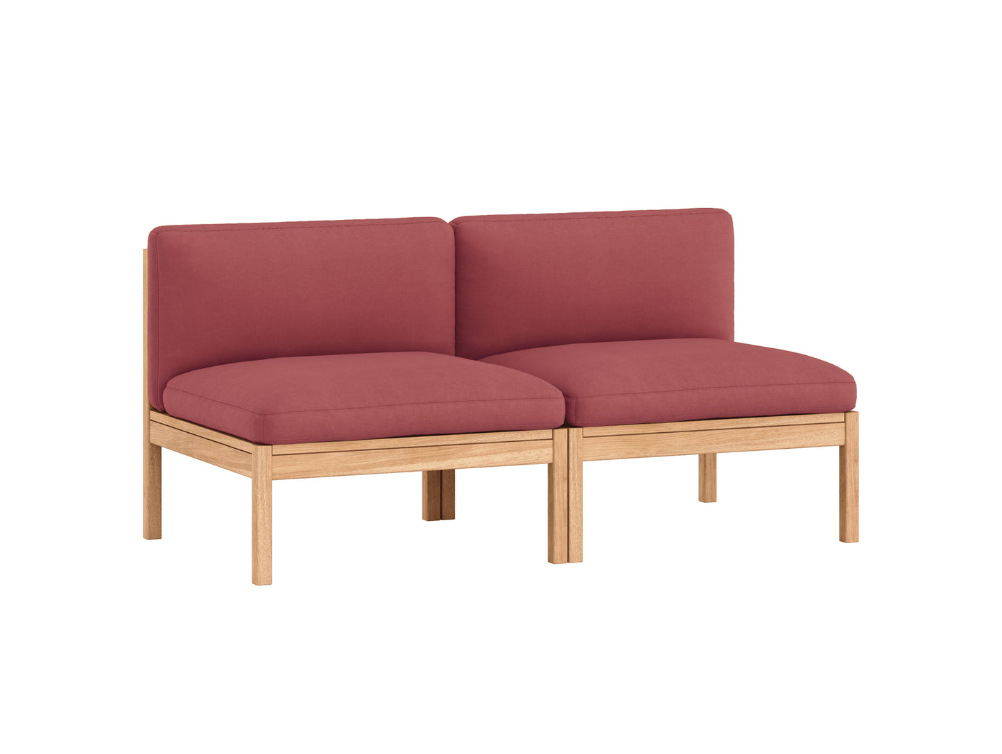Modular 2-Seater Sofa Without Armrest by Moebe - Field 2 643