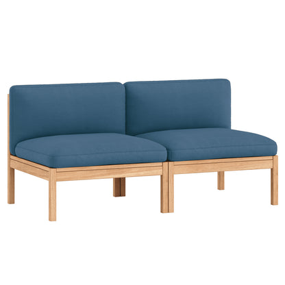 Modular 2-Seater Sofa Without Armrest by Moebe - Field 2 733