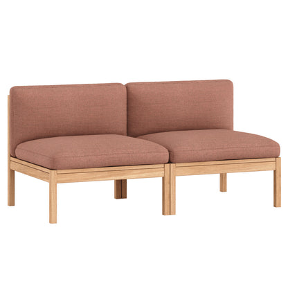 Modular 2-Seater Sofa Without Armrest by Moebe - Re-wool 648