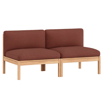 Modular 2-Seater Sofa Without Armrest by Moebe - Re-wool 687
