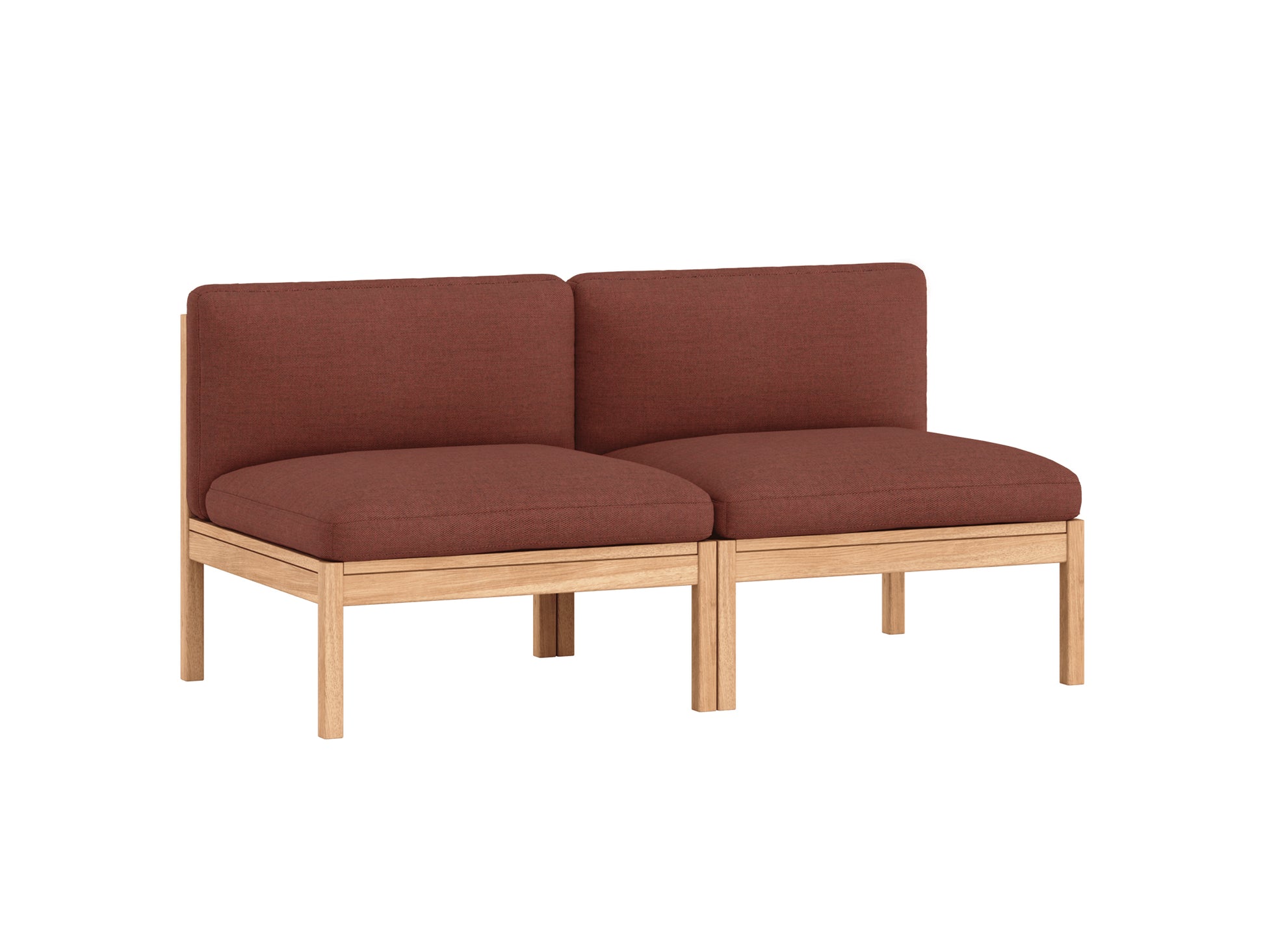 Modular 2-Seater Sofa Without Armrest by Moebe - Re-wool 687