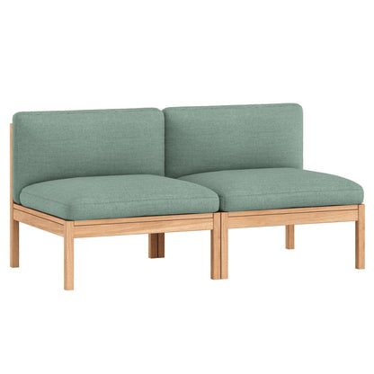 Modular 2-Seater Sofa Without Armrest by Moebe - Re-wool 868