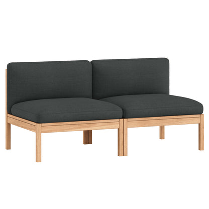 Modular 2-Seater Sofa Without Armrest by Moebe - Re-wool 987
