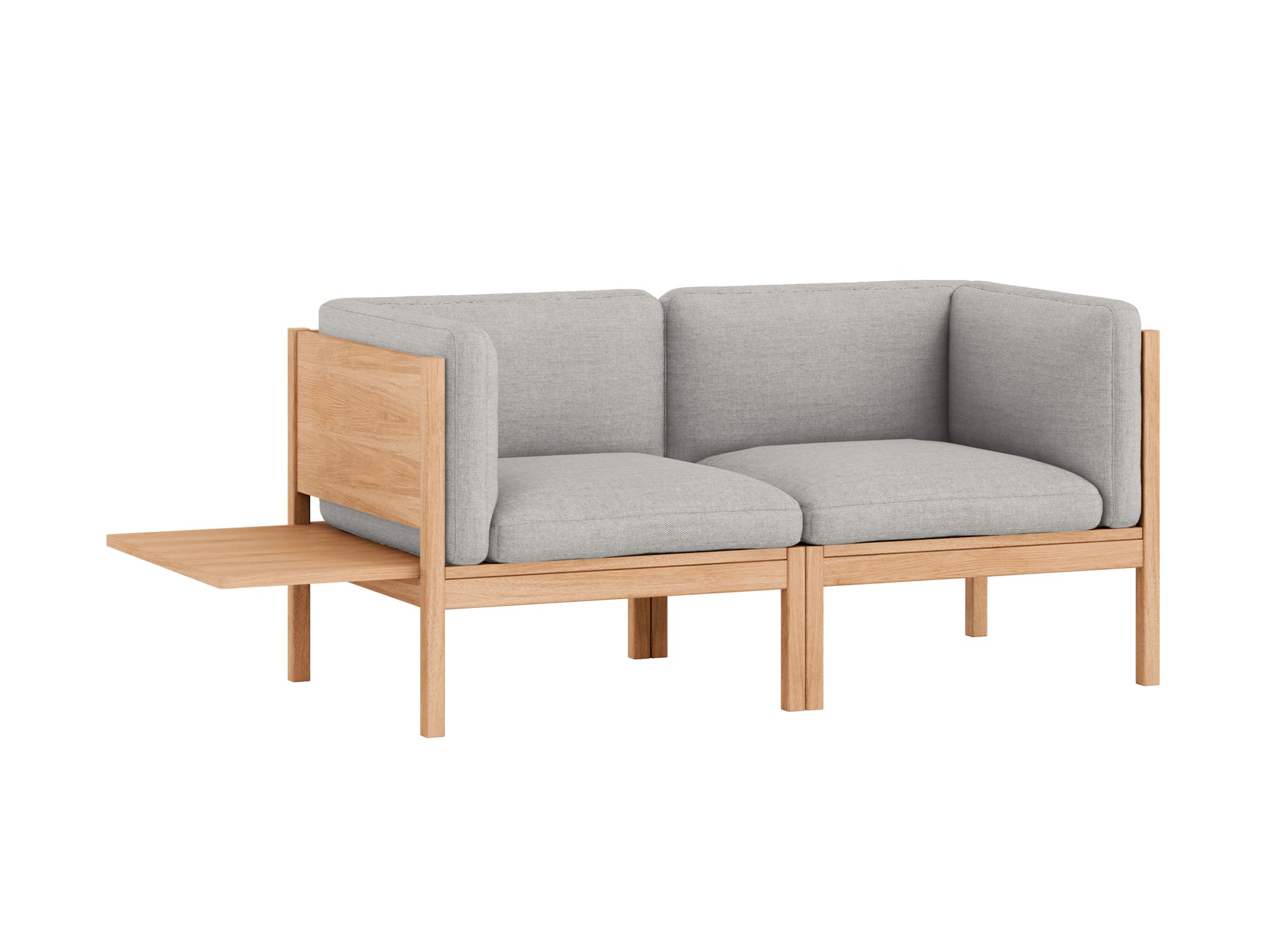 Modular 2-Seater Sofa with 1 Side Table by Moebe - Autumn 101