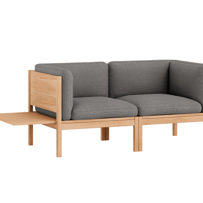 Modular 2-Seater Sofa with 1 Side Table by Moebe - Autumn 131