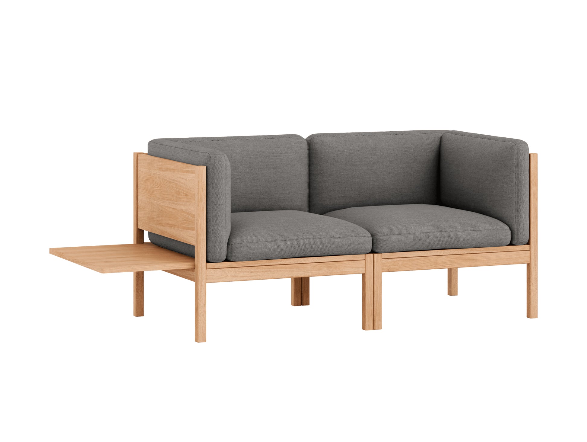 Modular 2-Seater Sofa with 1 Side Table by Moebe - Autumn 131
