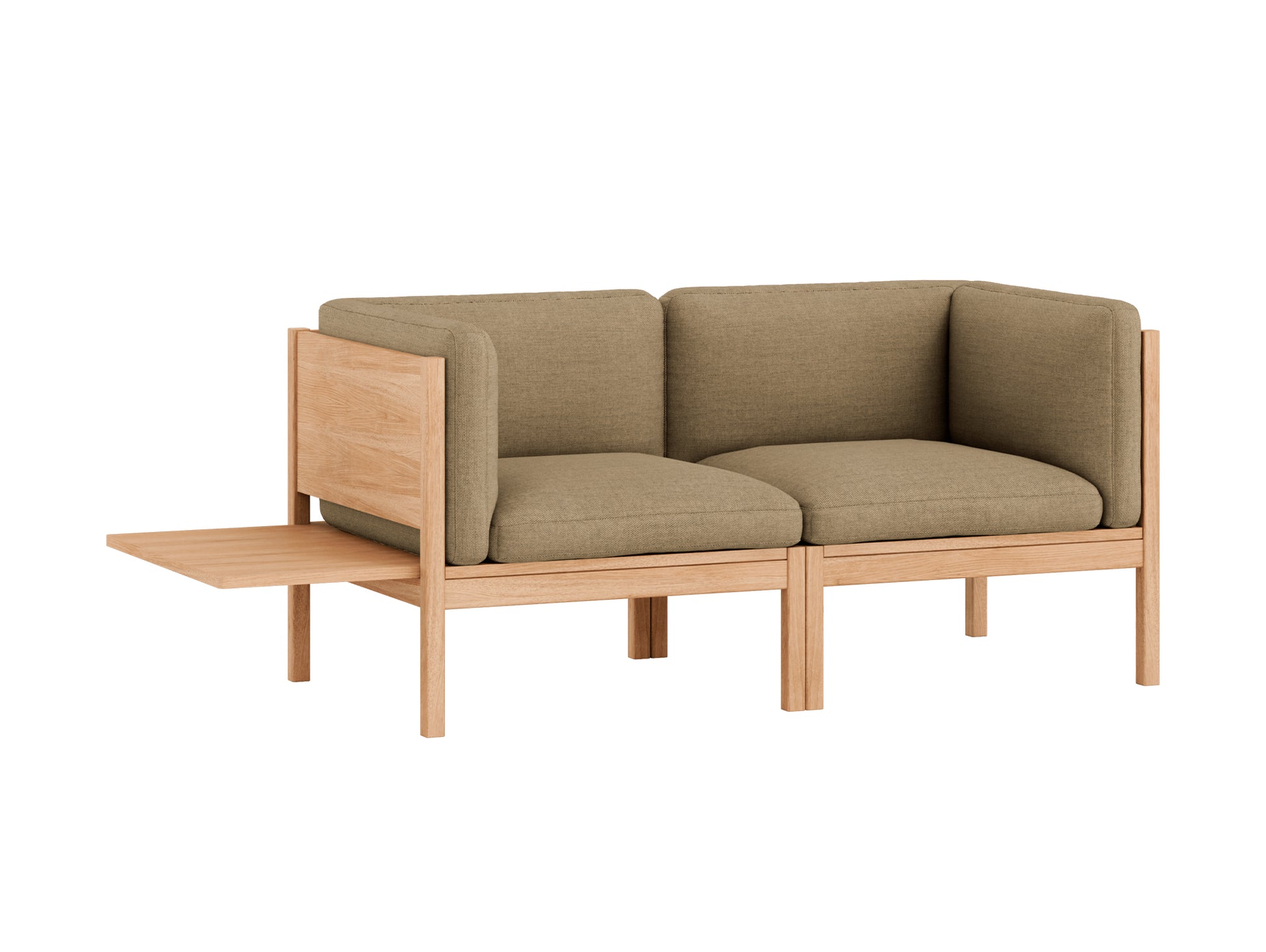 Modular 2-Seater Sofa with 1 Side Table by Moebe - Autumn 221