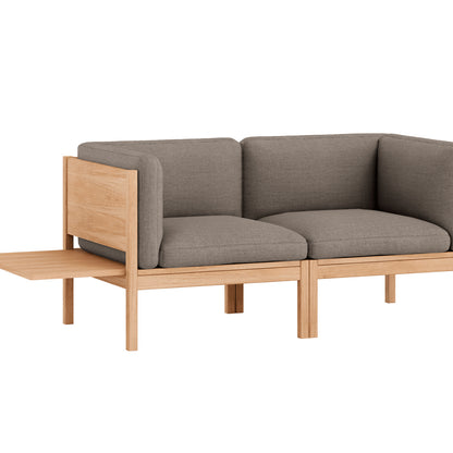 Modular 2-Seater Sofa with 1 Side Table by Moebe - Autumn 331