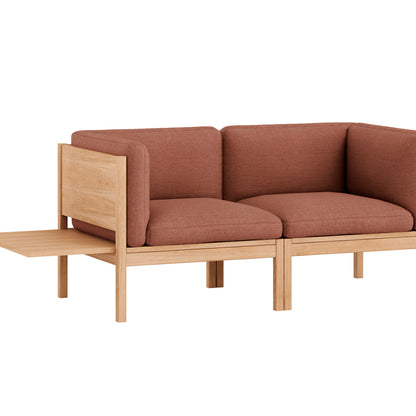 Modular 2-Seater Sofa with 1 Side Table by Moebe - Autumn 551