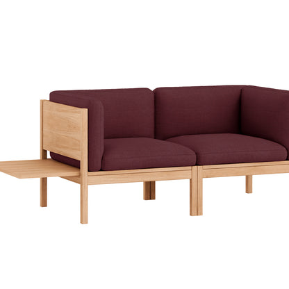 Modular 2-Seater Sofa with 1 Side Table by Moebe - Autumn 681
