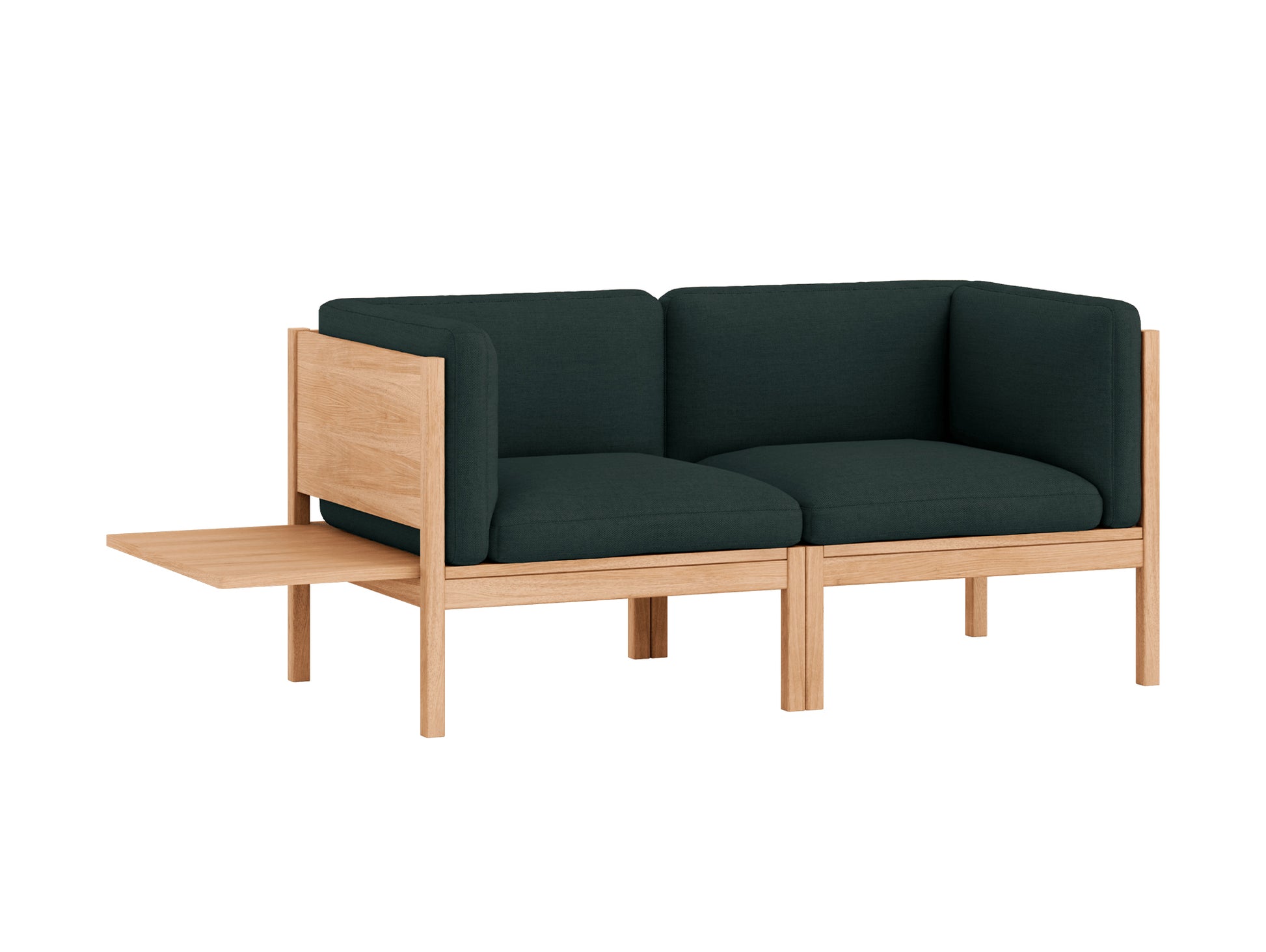 Modular 2-Seater Sofa with 1 Side Table by Moebe - Autumn 971