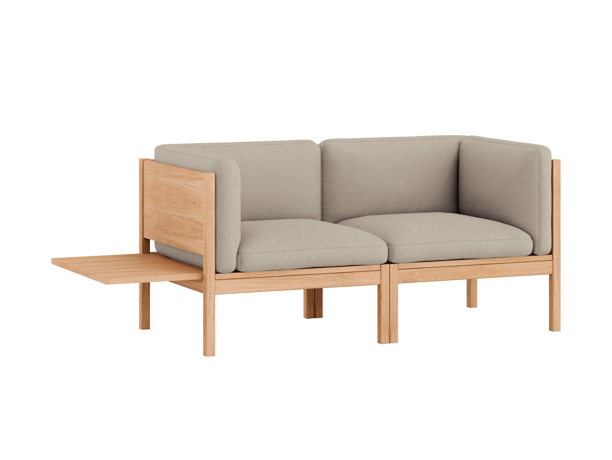 Modular 2-Seater Sofa with 1 Side Table by Moebe - Field 2 233