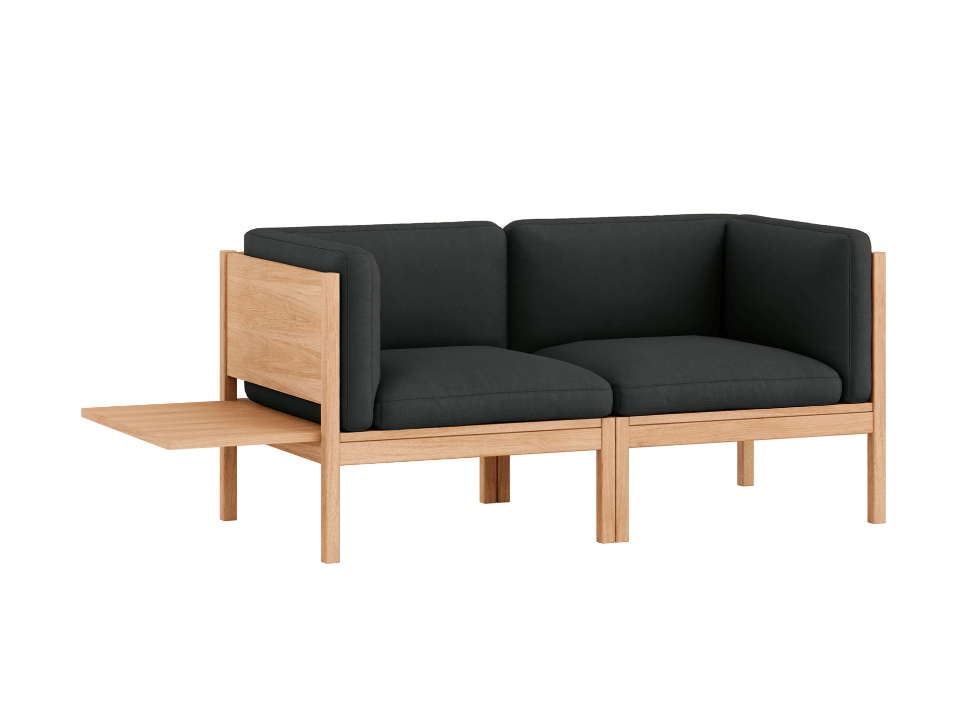 Modular 2-Seater Sofa with 1 Side Table by Moebe - Field 2 793