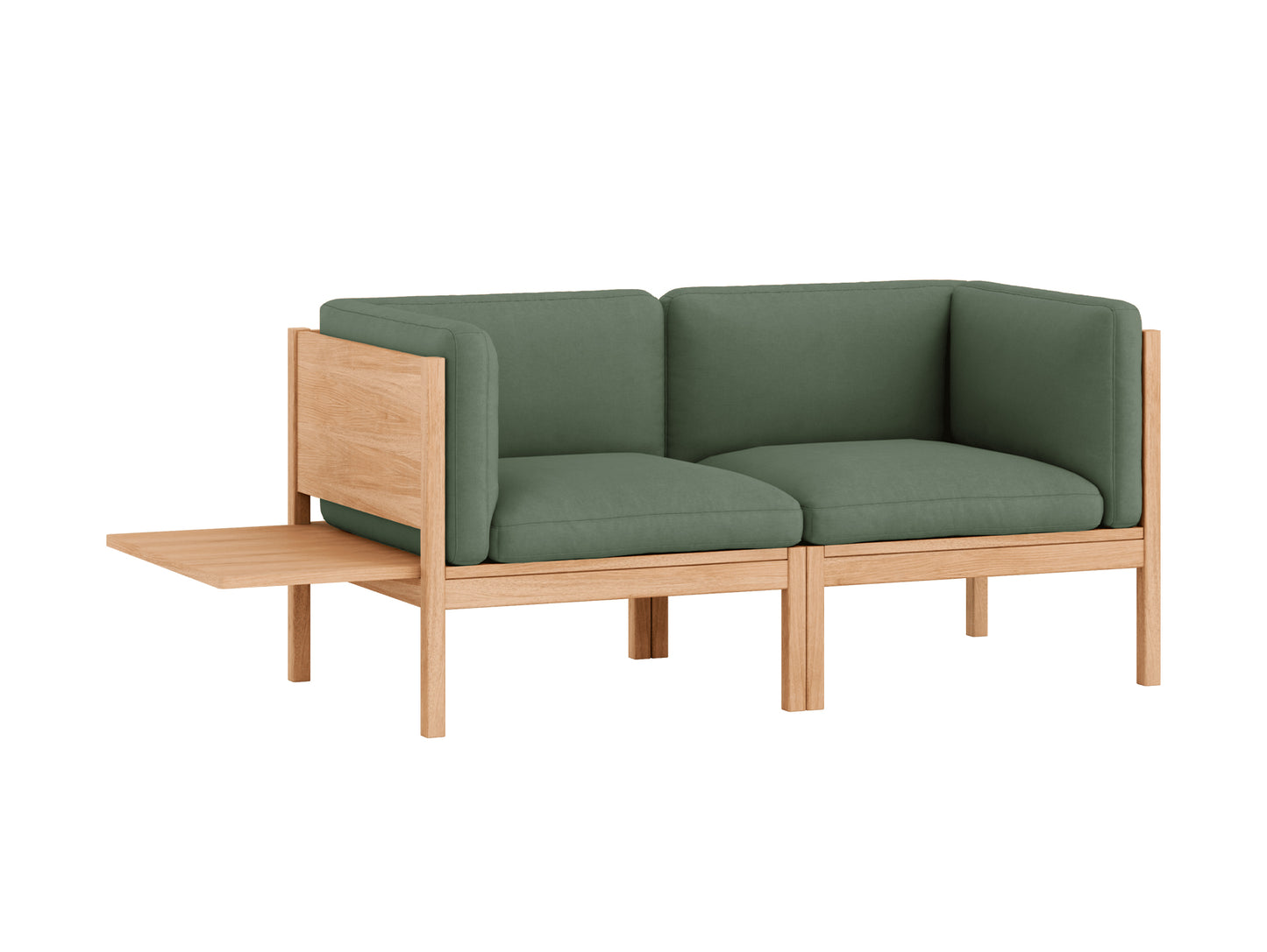 Modular 2-Seater Sofa with 1 Side Table by Moebe - Field 2 943