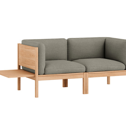 Modular 2-Seater Sofa with 1 Side Table by Moebe - Re-wool 128