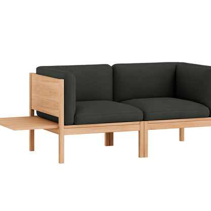 Modular 2-Seater Sofa with 1 Side Table by Moebe - Re-wool 198