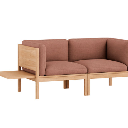Modular 2-Seater Sofa with 1 Side Table by Moebe - Re-wool 648