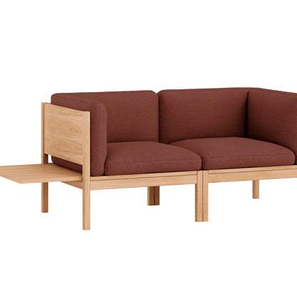 Modular 2-Seater Sofa with 1 Side Table by Moebe - Re-wool 687