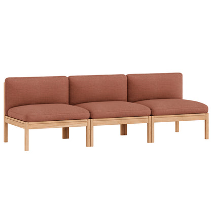 3-Seater Sofa Without Armrest by Moebe - Autumn 551