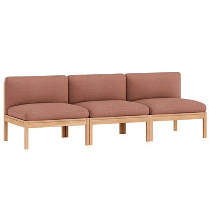 3-Seater Sofa Without Armrest by Moebe - Re-wool 648
