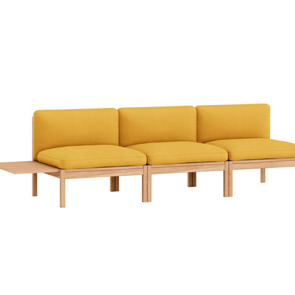 3-Seater Sofa Without Armrest and 1 Side Table by Moebe - Field 2 463