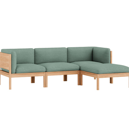 3-Seater Sofa with Chaise Longue by Moebe - Re-wool 868