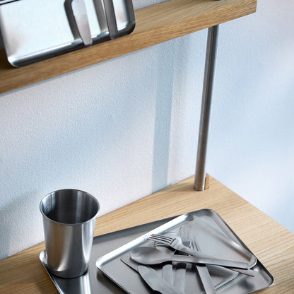 Shelving System Sets - Stainless Steel by Moebe