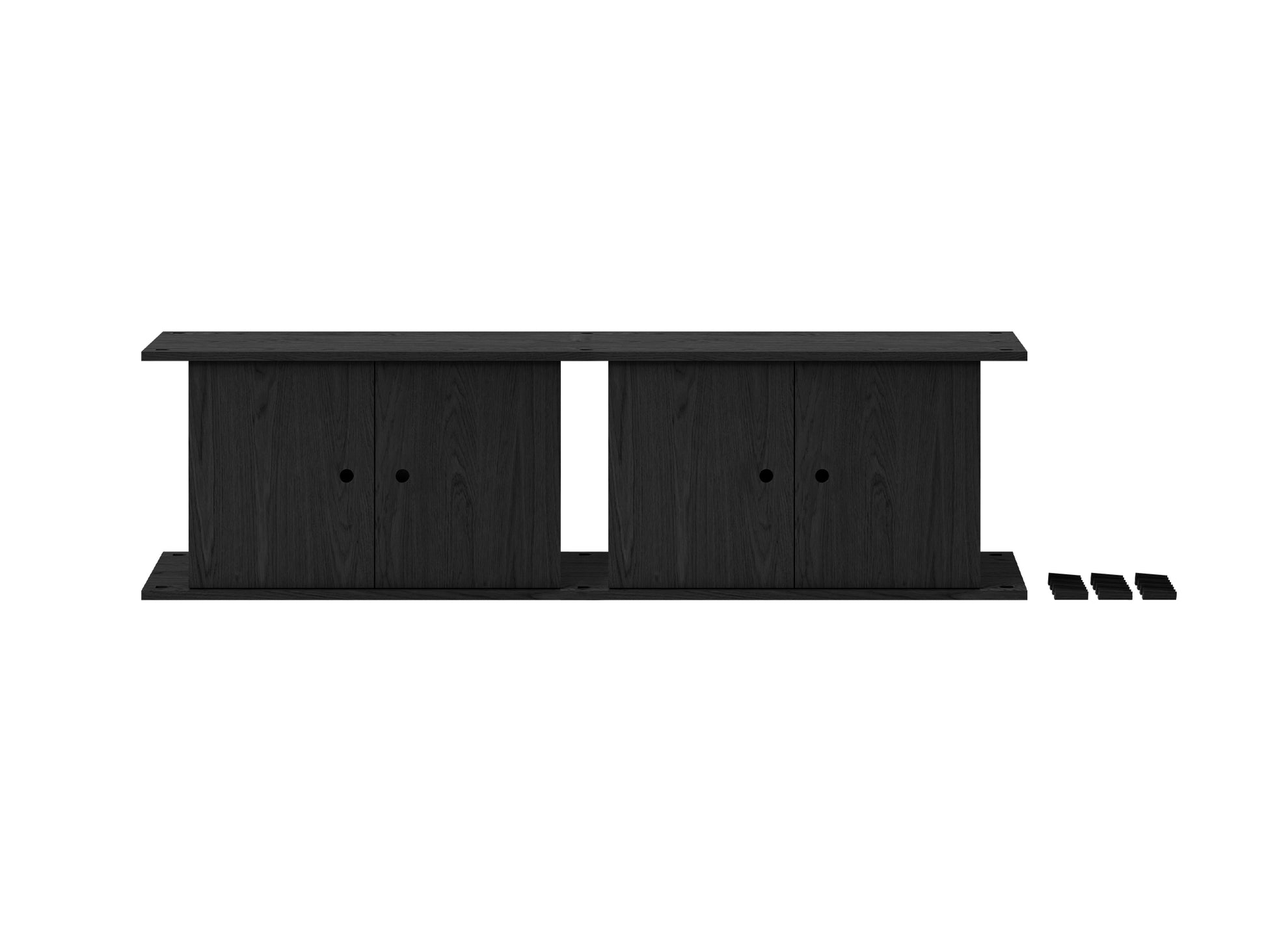 Moebe Double Cabinet / Black Painted Oak